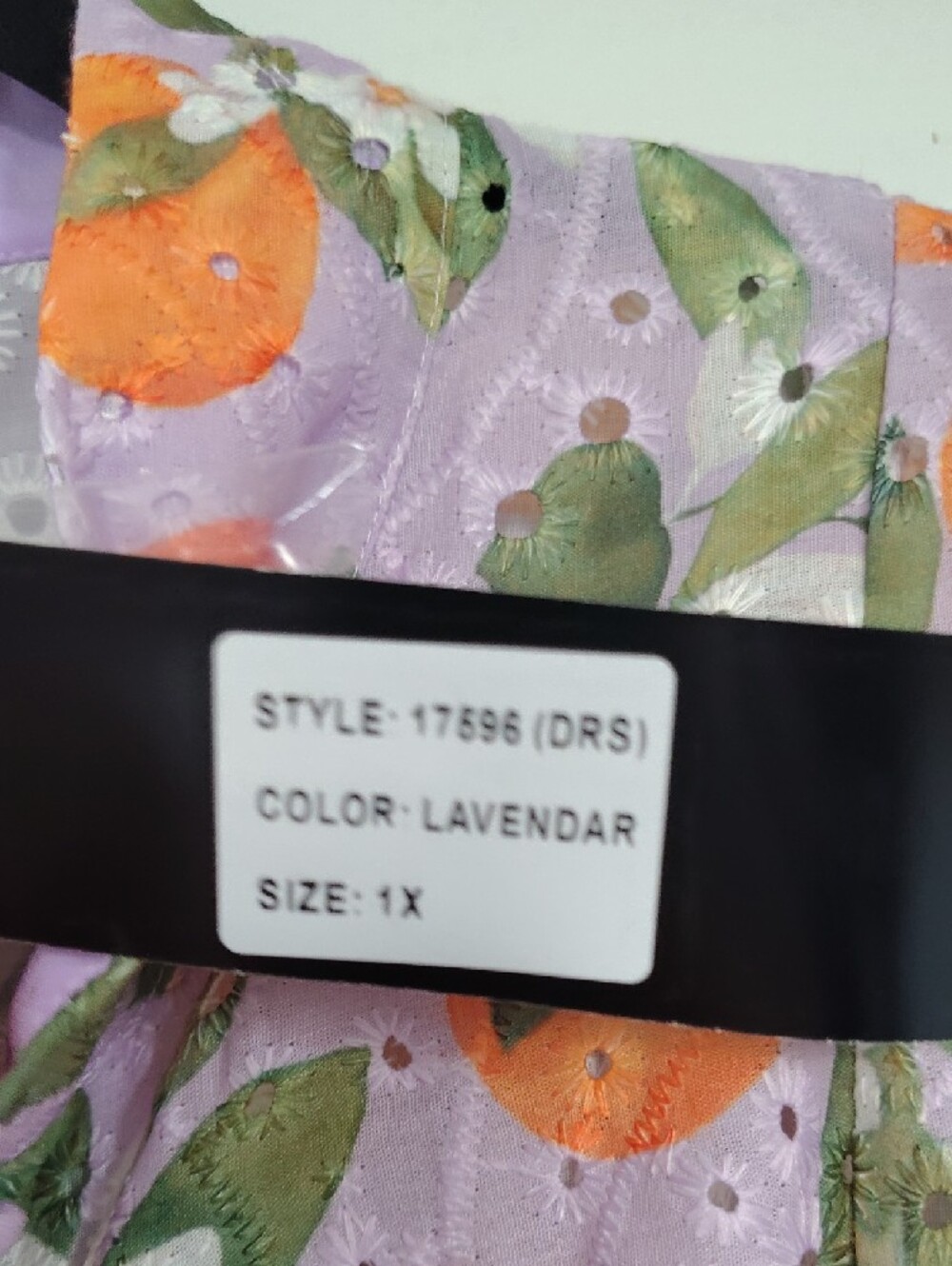 NWT Lavender Floral Print Midi Dress with Belt - Picture 3 of 8